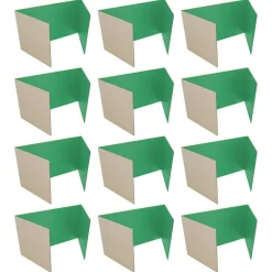 Flipside Products 12”x 48” Study Carrels, Privacy Boards, Student Privacy and Focus Booth for The Classroom, Desk Divider Cubby for Tests