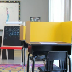 Flipside Products 12”x 48” Study Carrels, Privacy Boards, Student Privacy and Focus Booth for The Classroom, Desk Divider Cubby for Tests