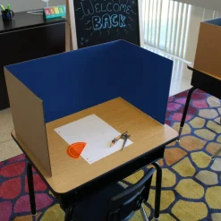 Flipside Products 12”x 48” Study Carrels, Privacy Boards, Student Privacy and Focus Booth for The Classroom, Desk Divider Cubby for Tests