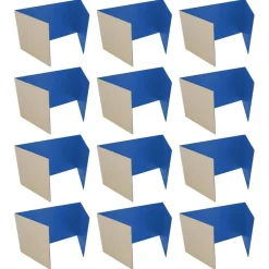 Flipside Products 12”x 48” Study Carrels, Privacy Boards, Student Privacy and Focus Booth for The Classroom, Desk Divider Cubby for Tests