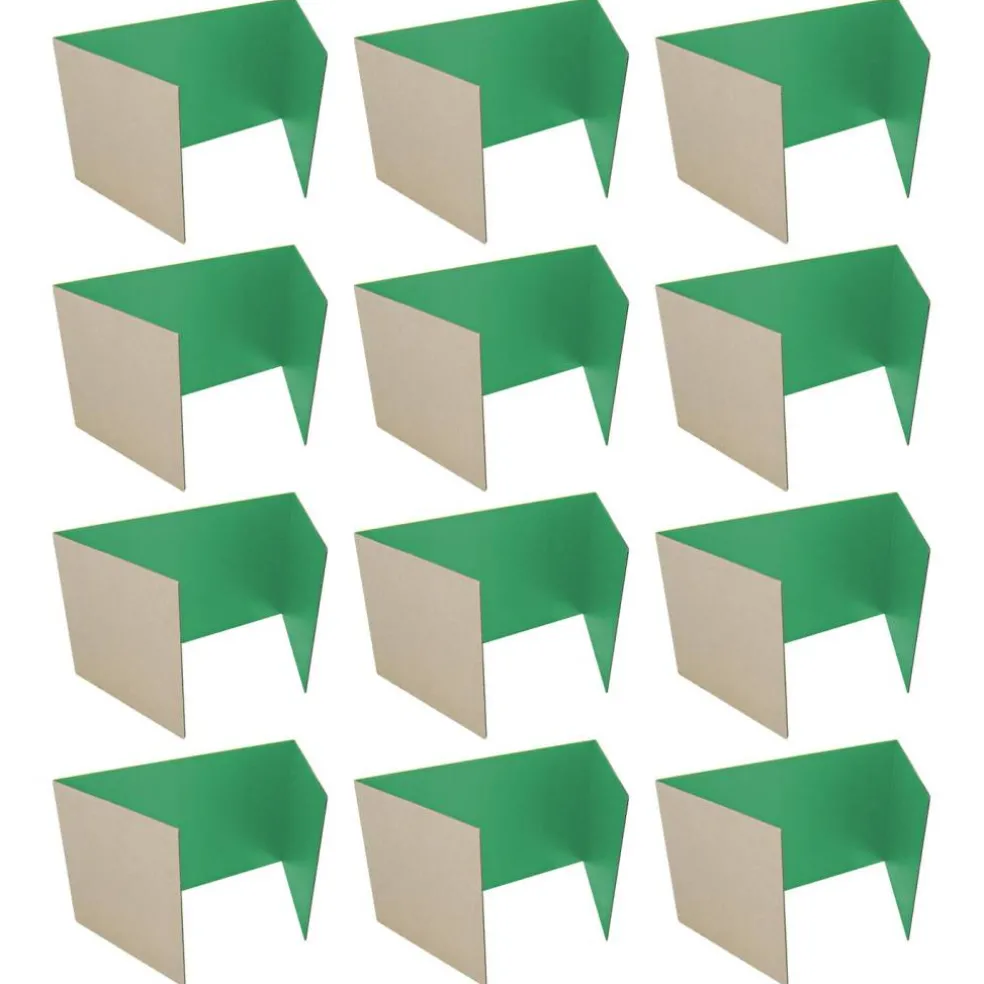 Flipside Products 18”x 48” Study Carrels, Privacy Boards, Student Privacy and Focus Booth for The Classroom, Desk Divider