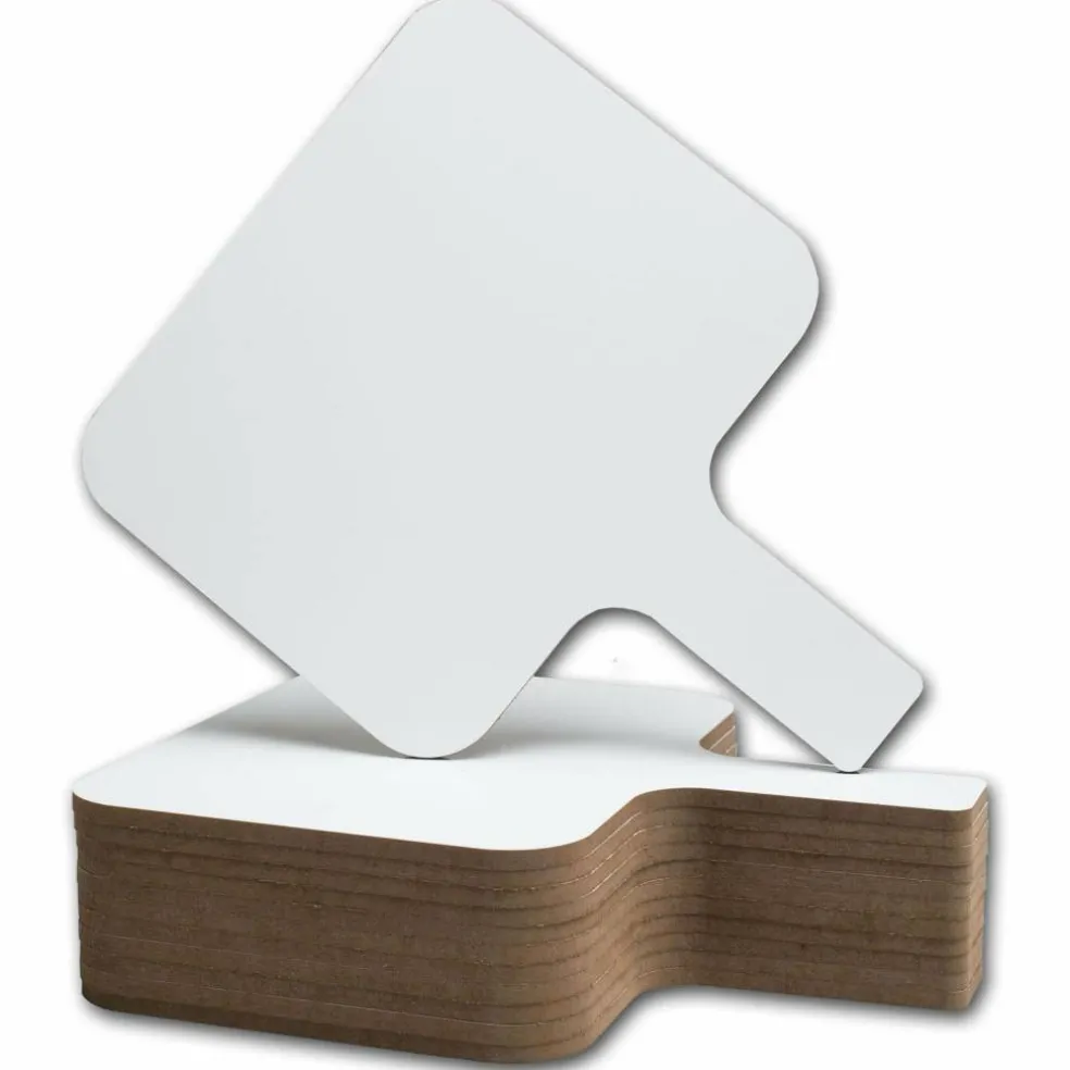 Flipside Rectangular Dry Erase Answer Paddle, Pack of 12