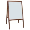 Flipside 42" x 24" Stained Marquee Easel with White Dry Erase Board & Black Chalkboard