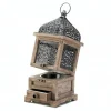 14'' Flip-Top Wooden Lantern