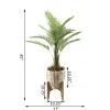 Flora Bunda® 4ft. Palm in Basket Planter on Stand