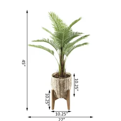 Flora Bunda® 4ft. Palm in Basket Planter on Stand