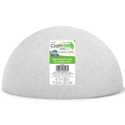 FloraCraft® CraftFōM 10" Half Ball White