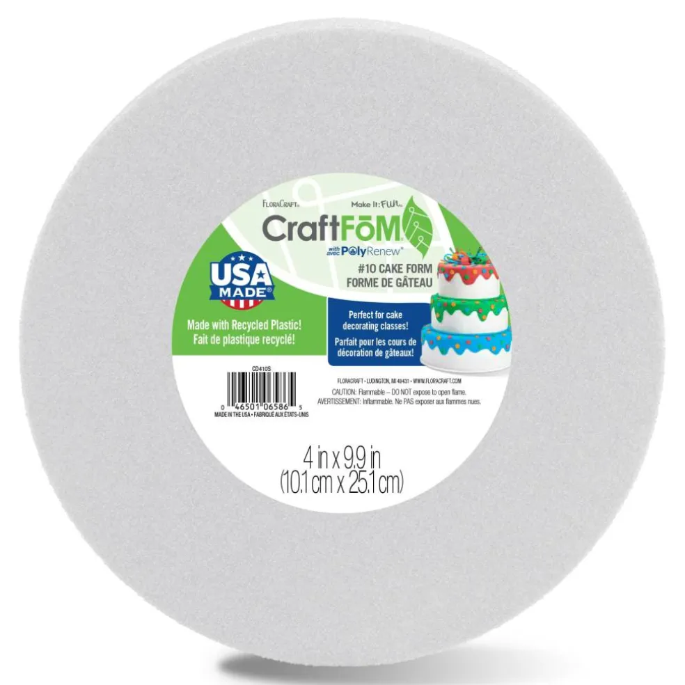 FloraCraft® CraftFōM Round Cake Form White