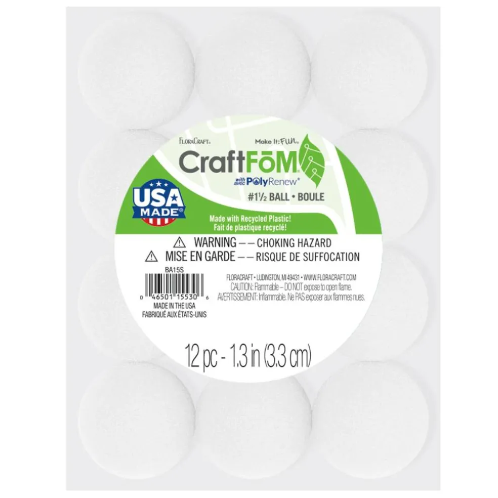 FloraCraft® CraftFōM White Balls