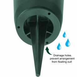 FloraCraft® Eternity™ Green Plastic Cemetery Vase with FloraFōM® Insert