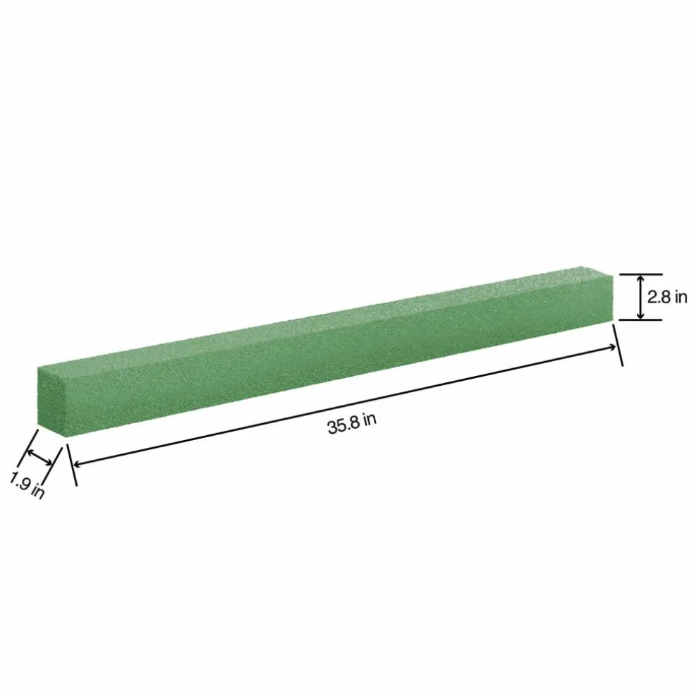 FloraCraft® FloraFōM® 35.75" x 2" x 2.75" Green DécoBar™ Foam Blocks, 2ct.