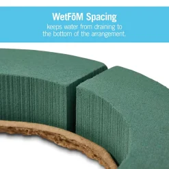 FloraCraft® 11.25" Green Artesia WetFōM® Paper-Mache Tile Form