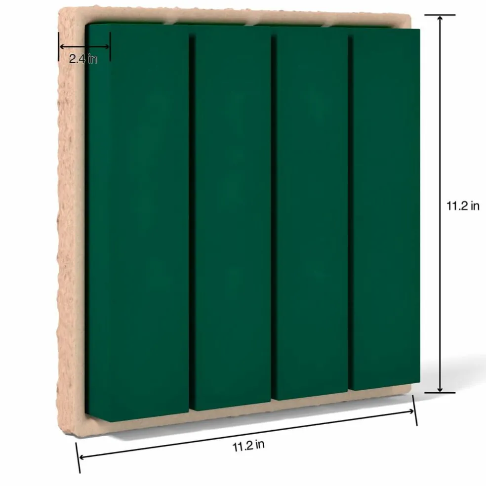 FloraCraft® 11.25" Green Artesia WetFōM® Paper-Mache Tile Form