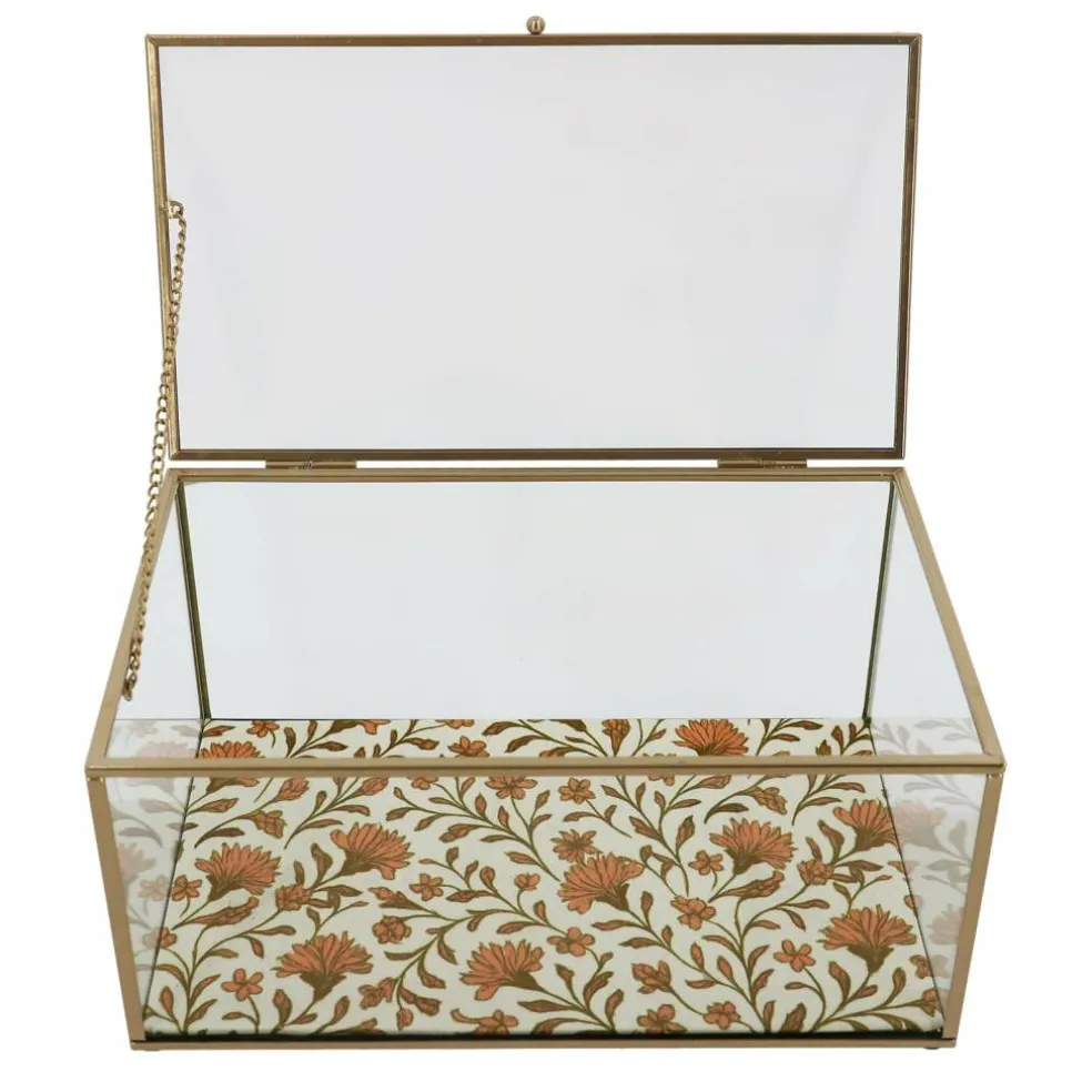 Floral Decorative Glass Box by Ashland®