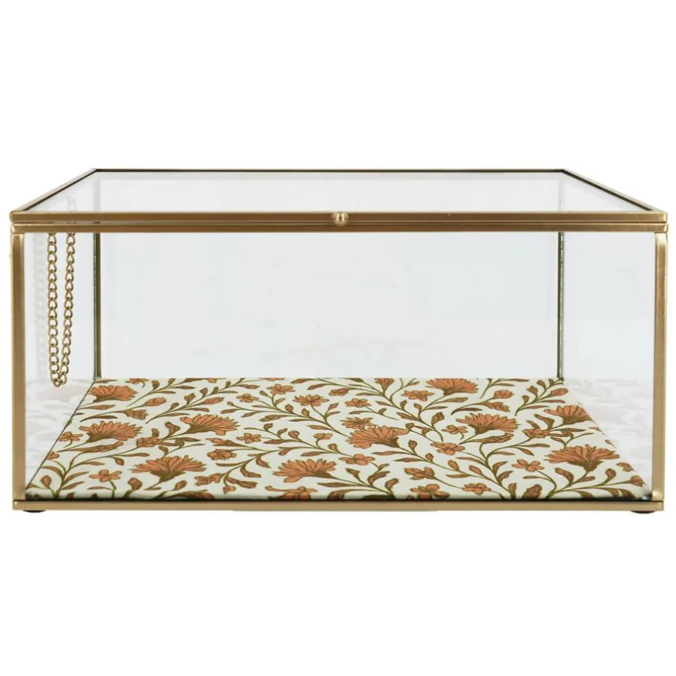 Floral Decorative Glass Box by Ashland®