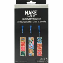 Floral Diamond Art Bookmark Kit by Make Market®