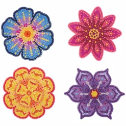 Floral Diamond Art Coaster Kit by Make MarketĀ®
