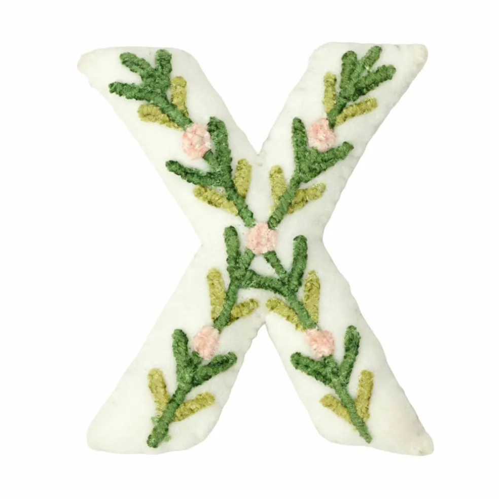 4" Floral Embroidered Puffy Letter by Celebrate It™