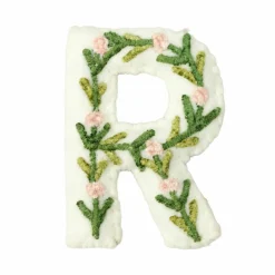 4" Floral Embroidered Puffy Letter by Celebrate It™