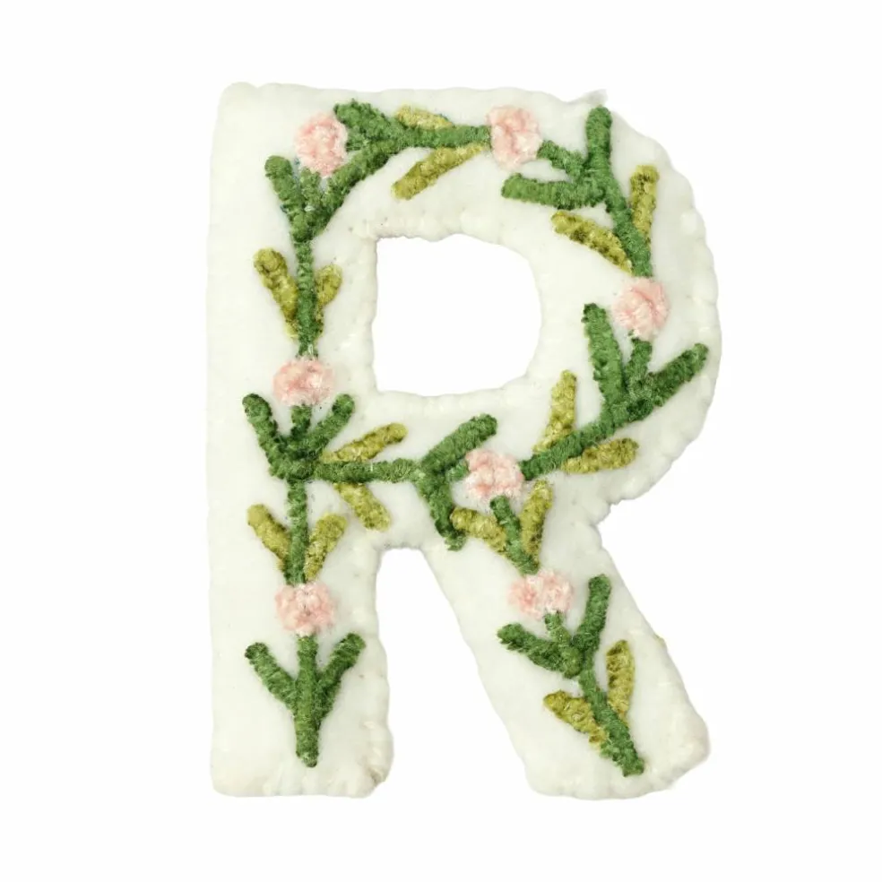4" Floral Embroidered Puffy Letter by Celebrate It™