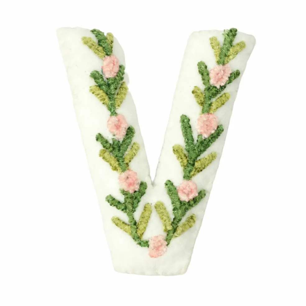 4" Floral Embroidered Puffy Letter by Celebrate It™