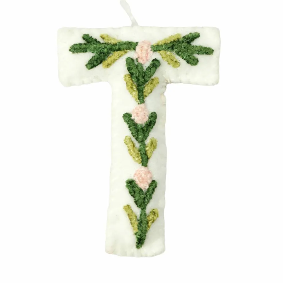 4" Floral Embroidered Puffy Letter by Celebrate It™