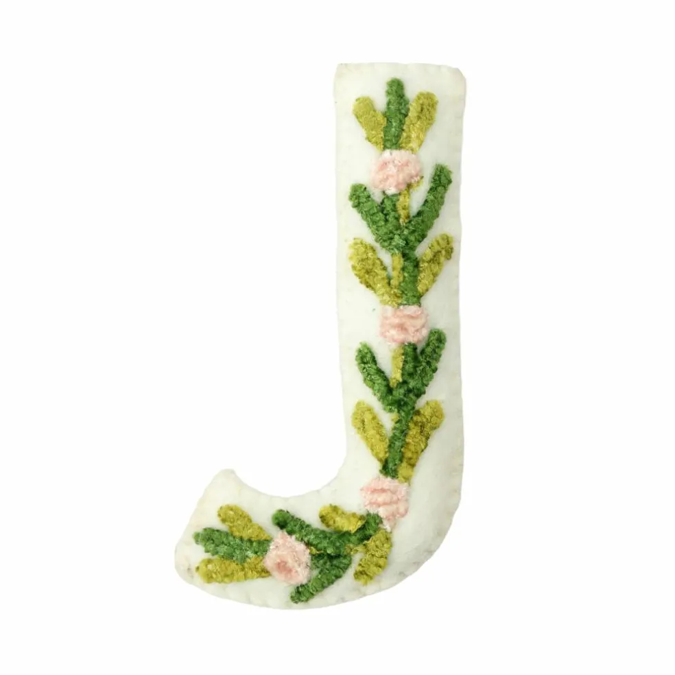4" Floral Embroidered Puffy Letter by Celebrate It™