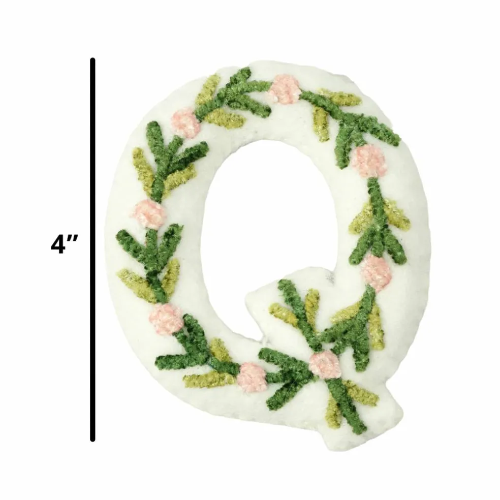 4" Floral Embroidered Puffy Letter by Celebrate It™