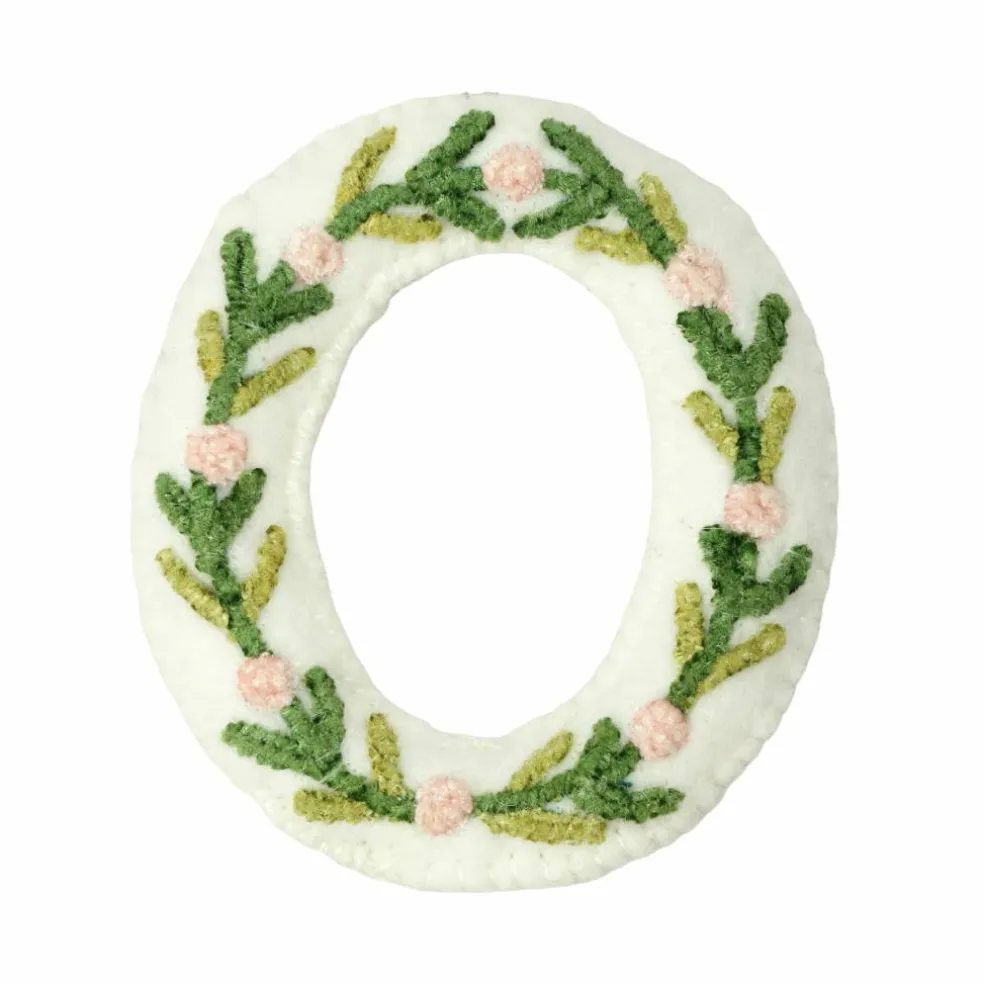 4" Floral Embroidered Puffy Letter by Celebrate It™