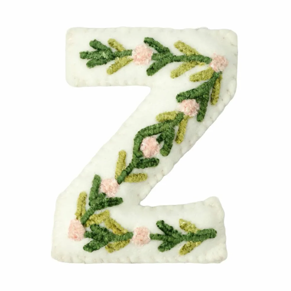 4" Floral Embroidered Puffy Letter by Celebrate It™