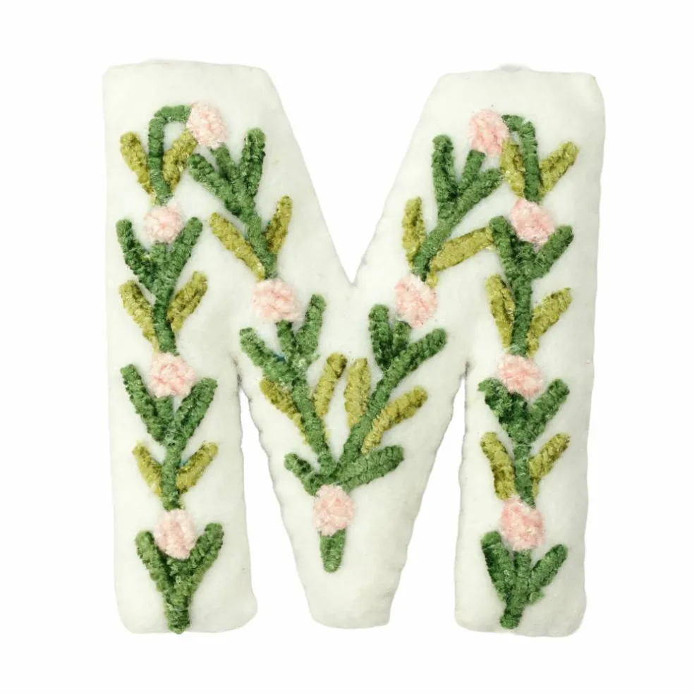 4" Floral Embroidered Puffy Letter by Celebrate It™