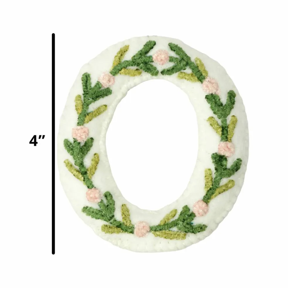 4" Floral Embroidered Puffy Letter by Celebrate It™