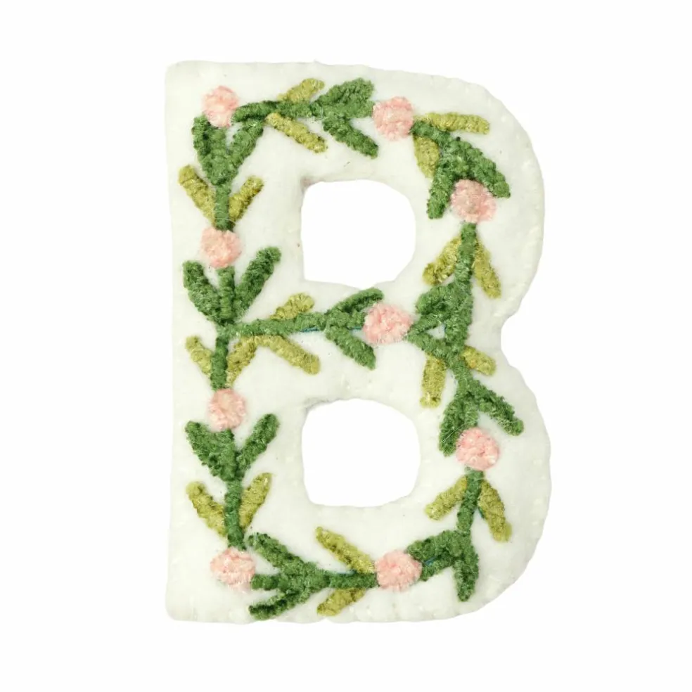 4" Floral Embroidered Puffy Letter by Celebrate It™