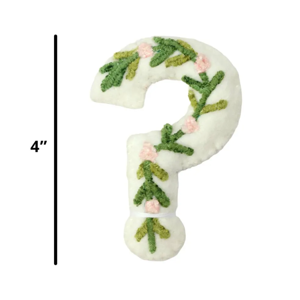 4" Floral Embroidered Puffy Letter by Celebrate It™