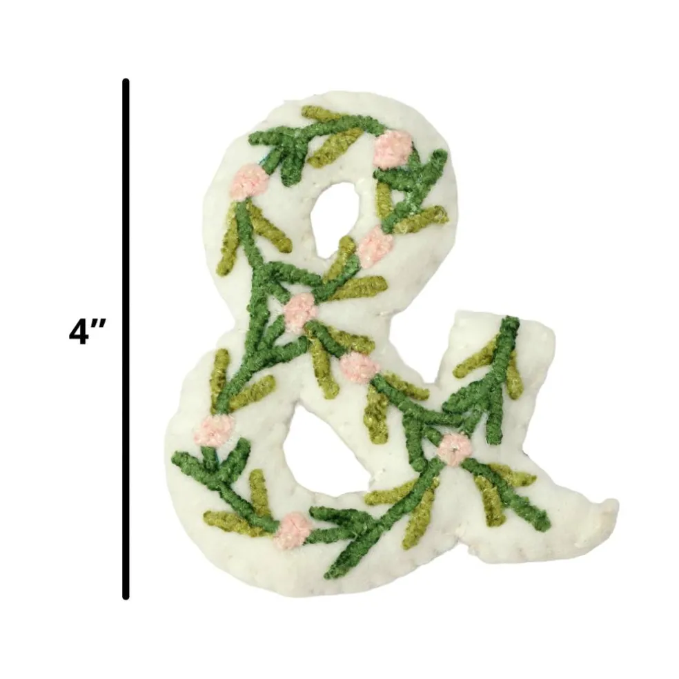 4" Floral Embroidered Puffy Letter by Celebrate It™