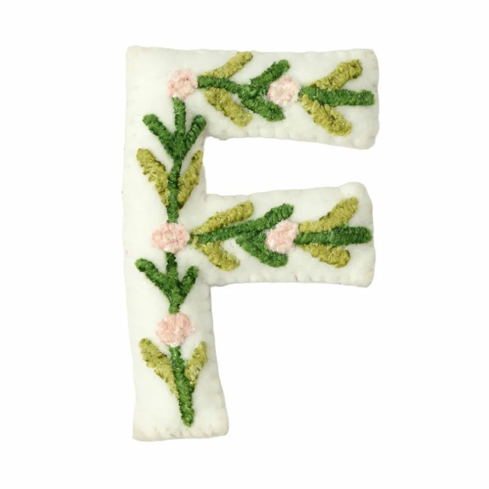 4" Floral Embroidered Puffy Letter by Celebrate It™