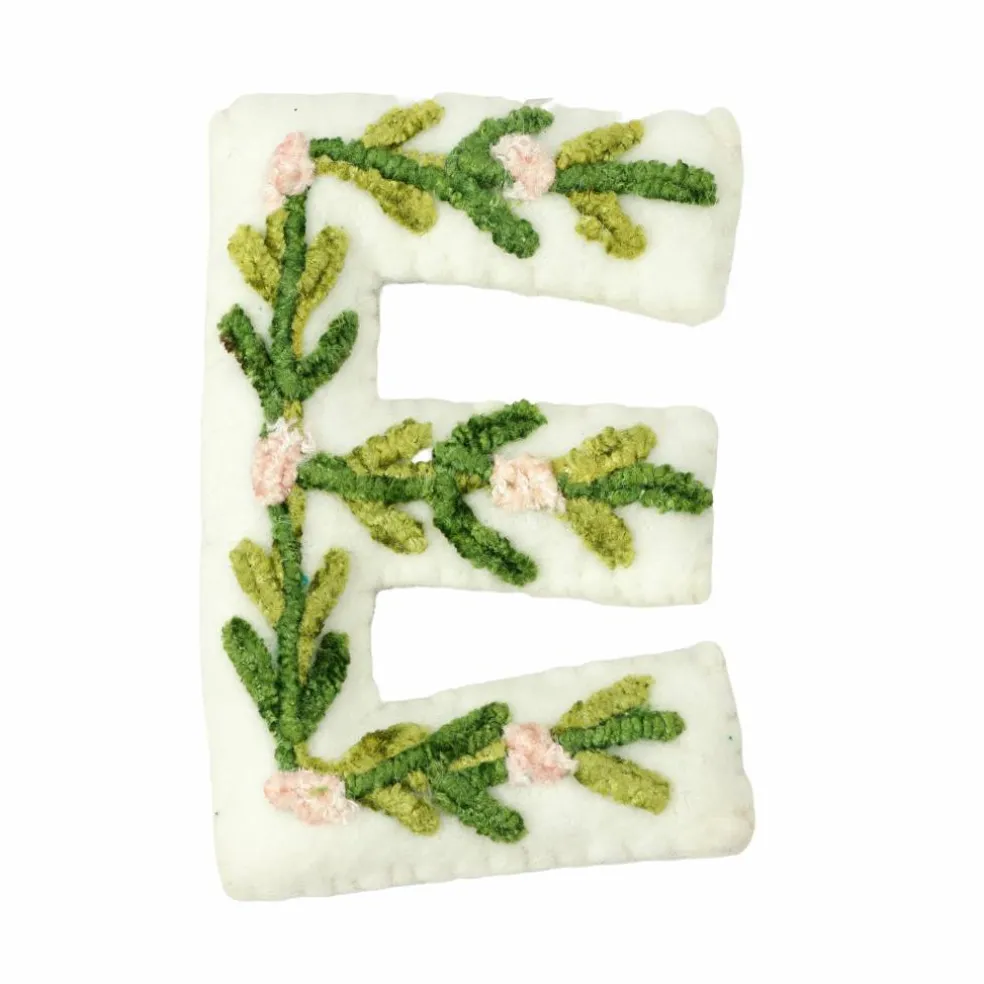 4" Floral Embroidered Puffy Letter by Celebrate It™