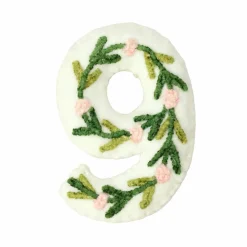 4" Floral Embroidered Puffy Number by Celebrate It™