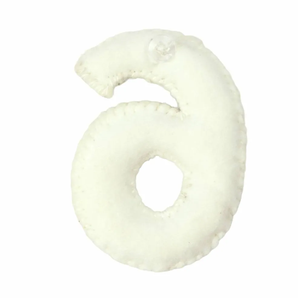 4" Floral Embroidered Puffy Number by Celebrate It™