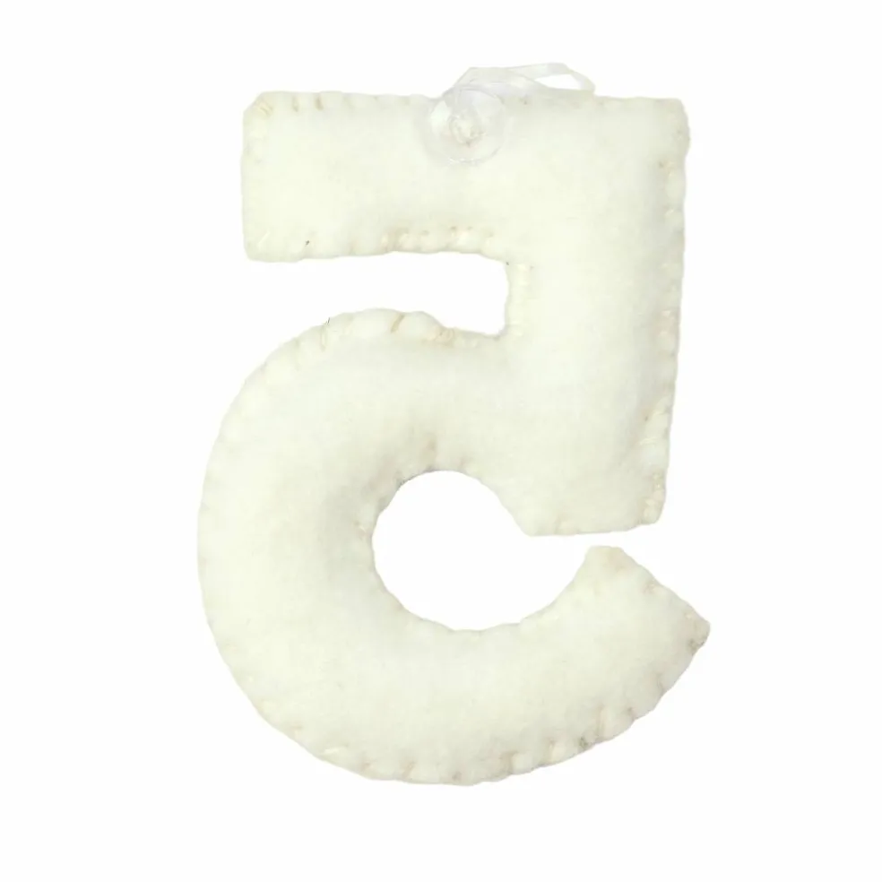 4" Floral Embroidered Puffy Number by Celebrate It™