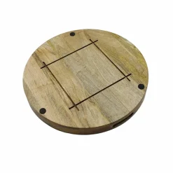 21.5" Floral & Foliage Mango Wood Decorative Tray by Ashland®
