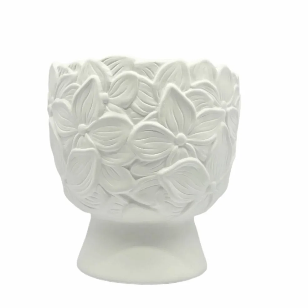 6.25" Floral Goblet DIY Ceramic Vase by Make Market®