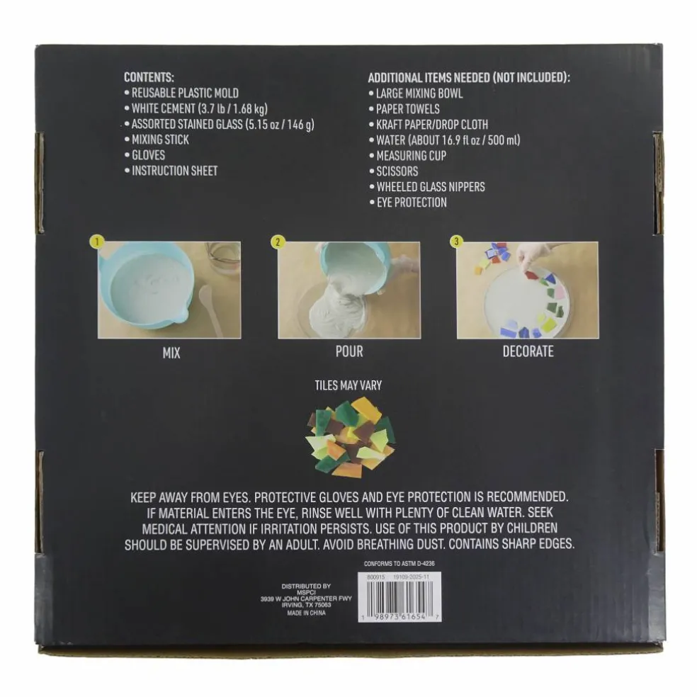 10" Floral Heart Stepping Stone Kit by Make Market®