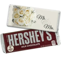 Floral Wedding Candy Party Favors Wrapped Hershey's Chocolate Bars or Wrappers Only by Just Candy