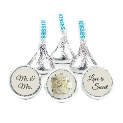 Floral Wedding Stickers for Hershey's Kisses (324 Count) - By Just Candy