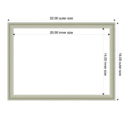 Florence Framed Dry Erase Magnetic Board