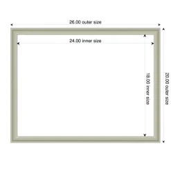 Florence Framed Dry Erase Magnetic Board