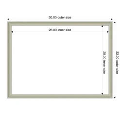Florence Framed Dry Erase Magnetic Board