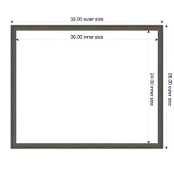 Florence Framed Dry Erase Magnetic Board