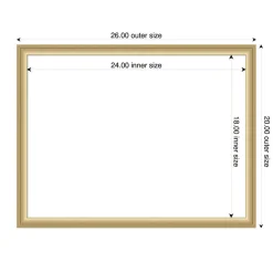 Florence Framed Dry Erase Magnetic Board